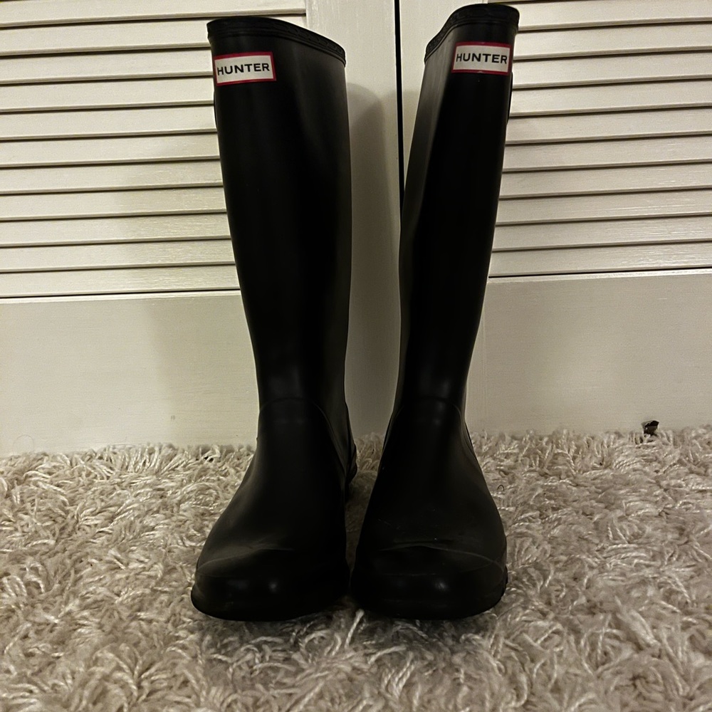 Hunter Women's Black Rain Boots